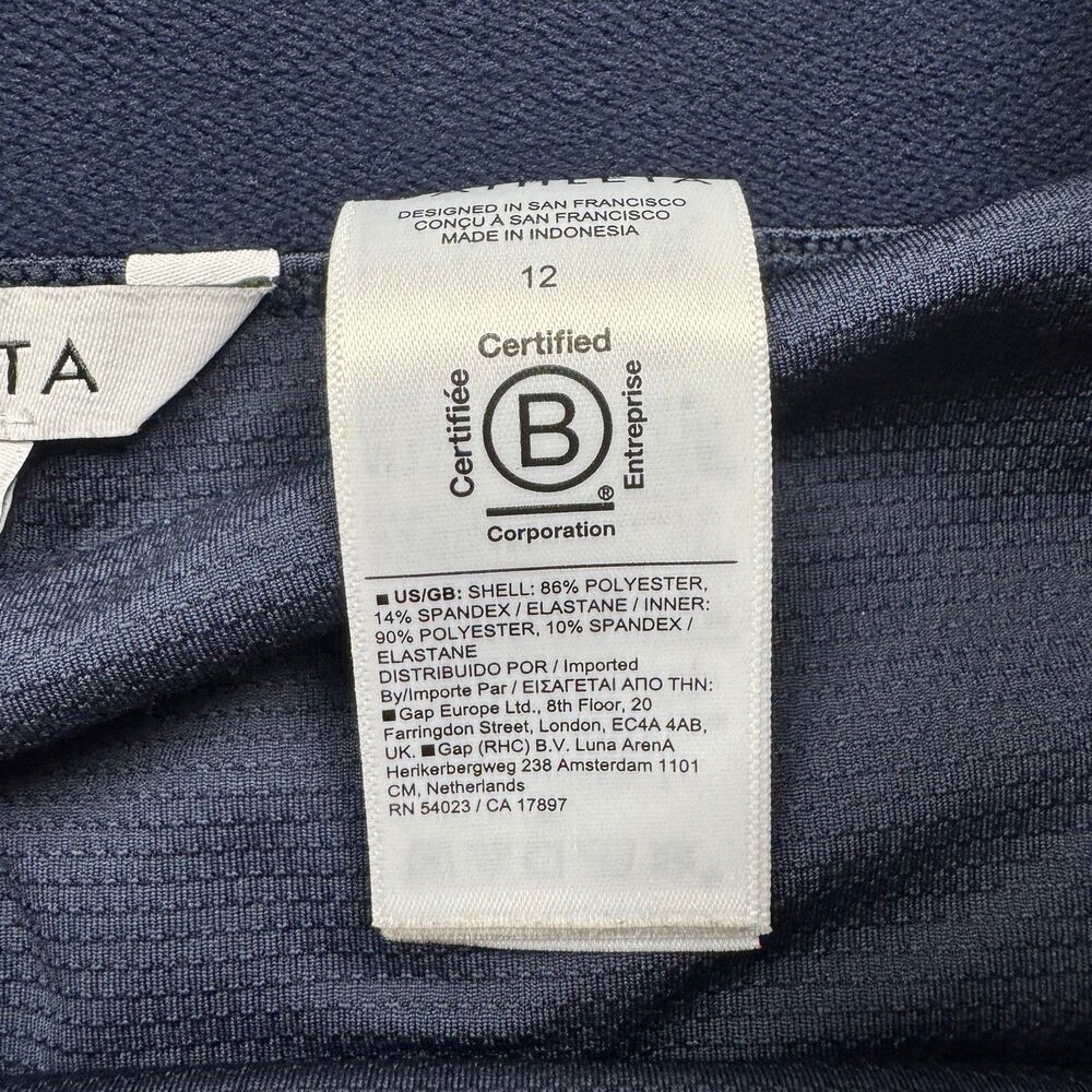 Athleta Brooklyn Heights Skort Womens 12 Navy Blue Golf Tennis Pickleball Skirt - Picture 10 of 10